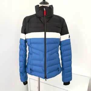 Women's Bogner Fire+Ice Black and Blue Down Ski Jacket, size M